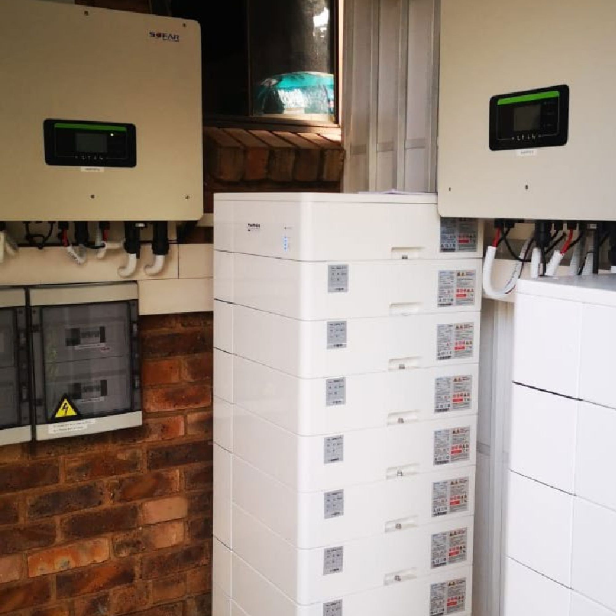 Residential solar battery installation