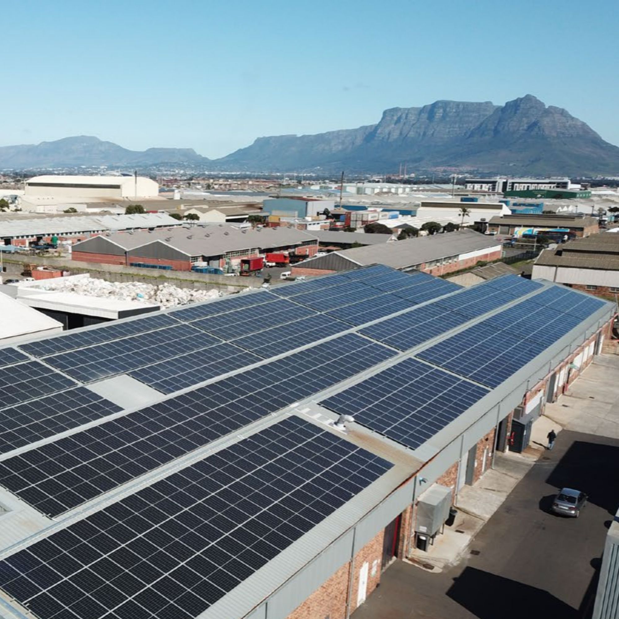 Commercial solar installation